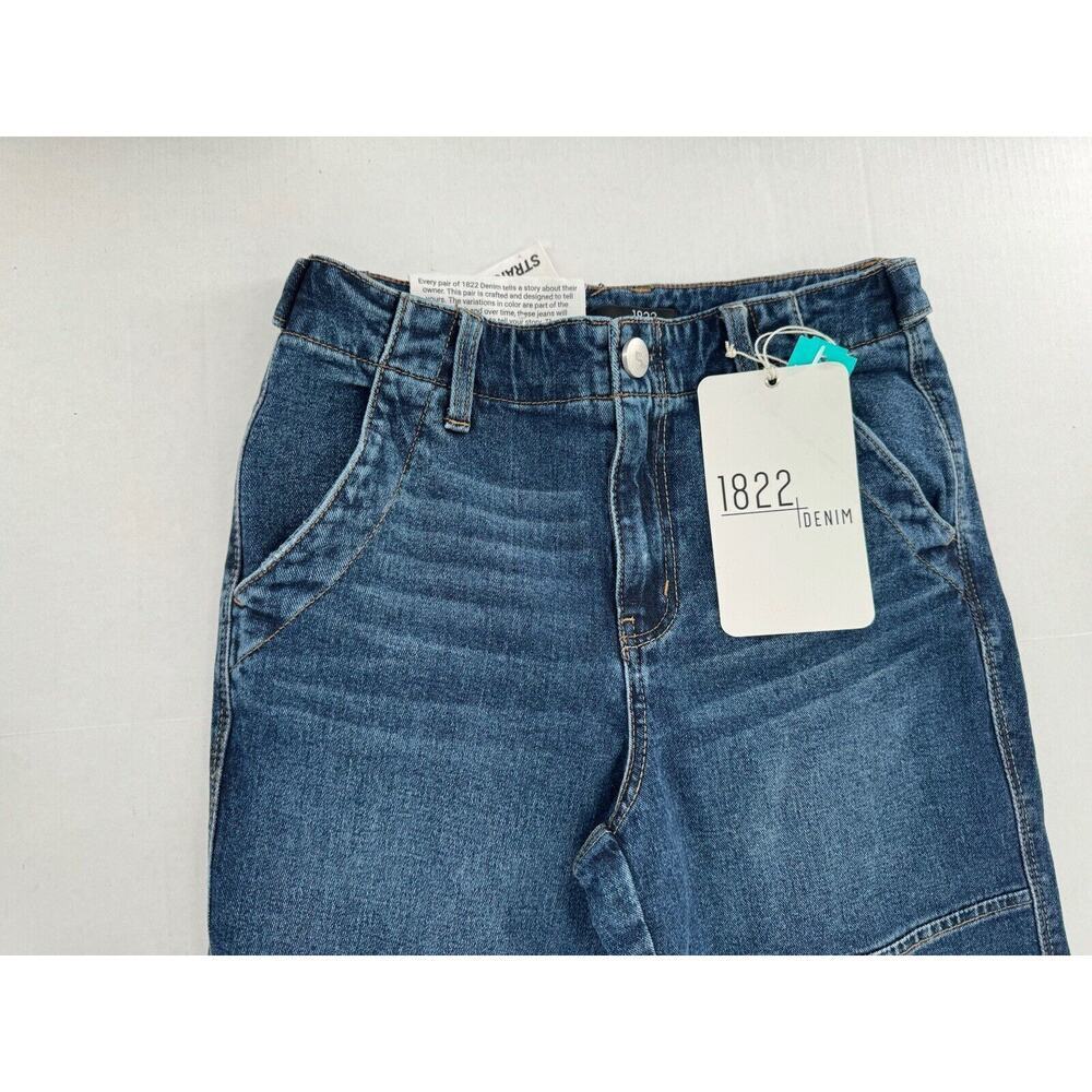 1822 Denim Jeans Women’s Size 4/27 Cargo Carpenter Double Knee Straight Fit​ - Picture 2 of 16